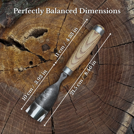 Curved Bowl Gouge, 10 - 45 mm (0.4 - 1.8 inches)