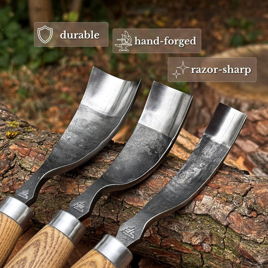 3-Piece Bent Gouge Set