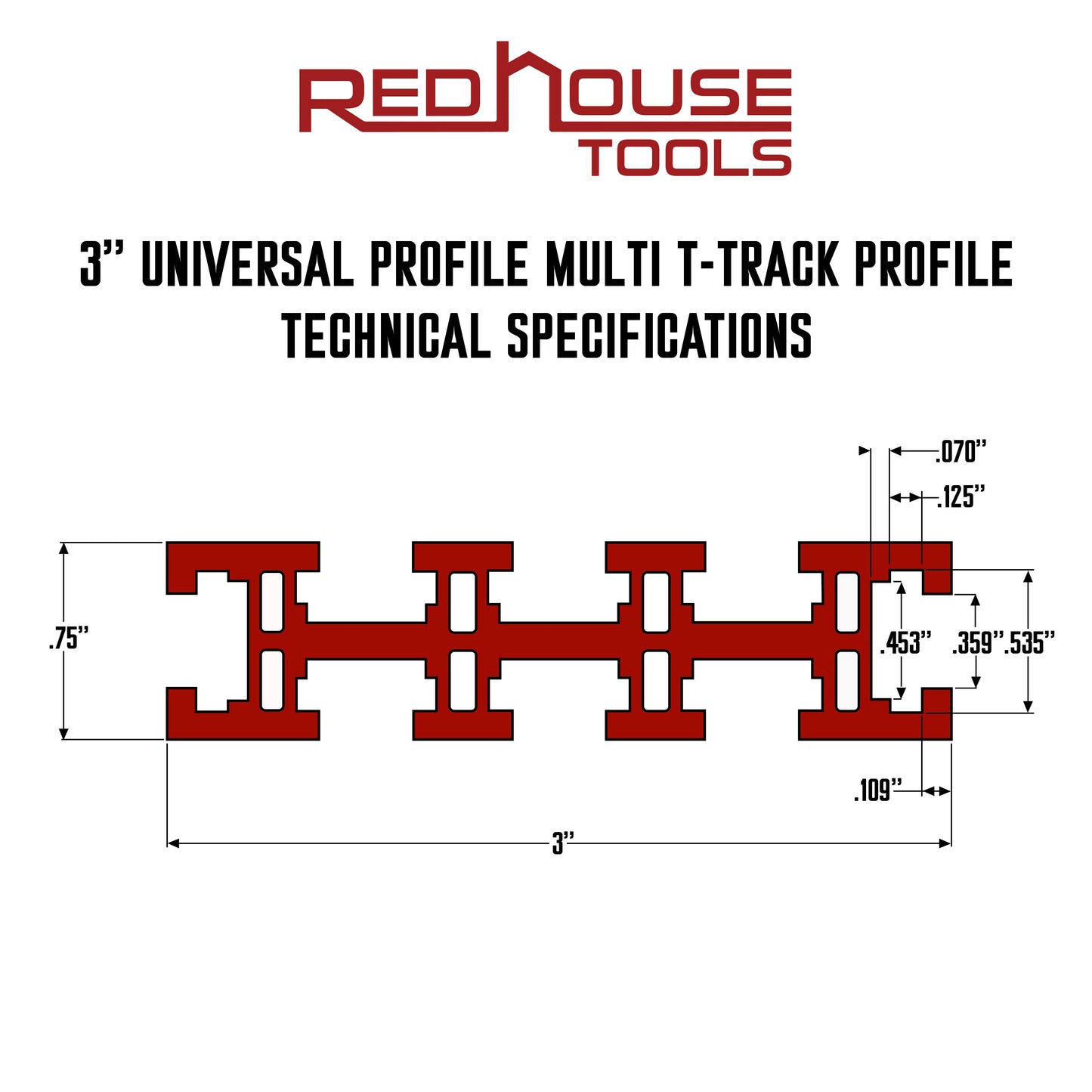 36" Universal Aluminum Woodworking Multi-T-track Rail/Fence (Single) - Choose Your Color - Norfolk Wood Shop