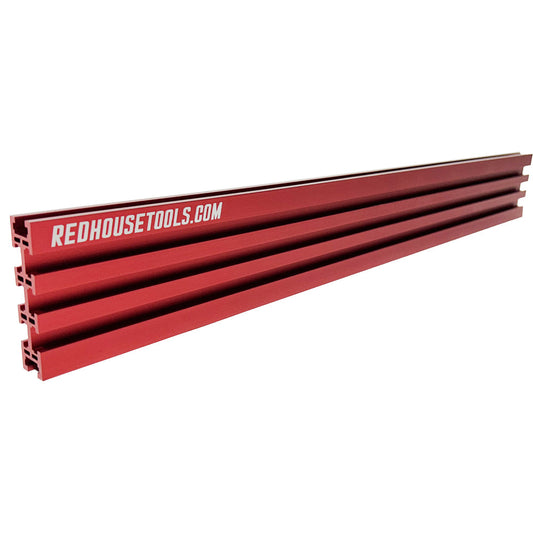 24" Universal Aluminum Woodworking Multi-T-track Rail/Fence (Single) - Choose Your Color - Norfolk Wood Shop