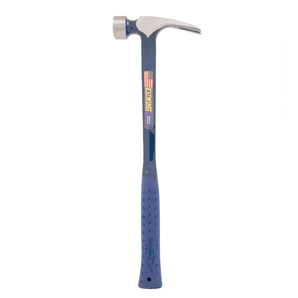 Estwing E3-25S 25oz Big Blue Framing Hammer w/ Larger Face - Blue Grip (Smooth Face) - Norfolk Wood Shop