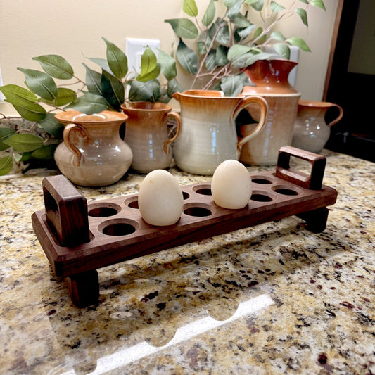 Egg Tray with 2 Handholds Acrylic Router Template