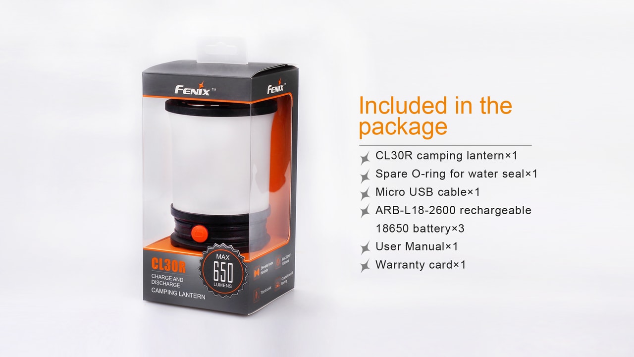 Fenix CL30R LED Camping Lantern - Norfolk Wood Shop