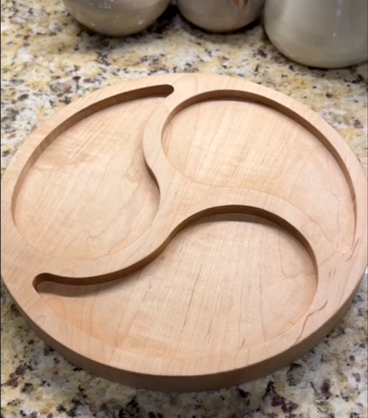 Round 3 Teardrop Pocket Tray Acrylic Router Template