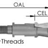 C/T Cove Bit 5/8 Rad X 1 3/4 Cd X 3/4 Cl-1/2 Shk