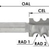 Bead And Cove 3/8" Rad X 1-1/4" Ced