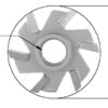 1/8" Kerf Flush Bottom Cut Assem, 1/4" Shk