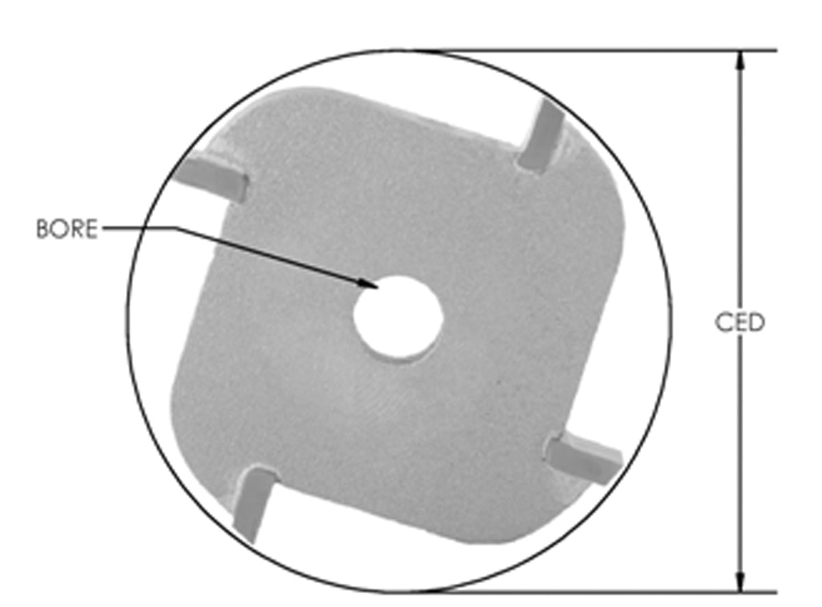 Slot Cut 3/16 K X 1 7/8 Cd X 5 /16 B X 4 Wing