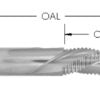 Cb, Upcut 1/2 Cd X 1 5/8 Cl X 1/2 Shk X 3 1/2