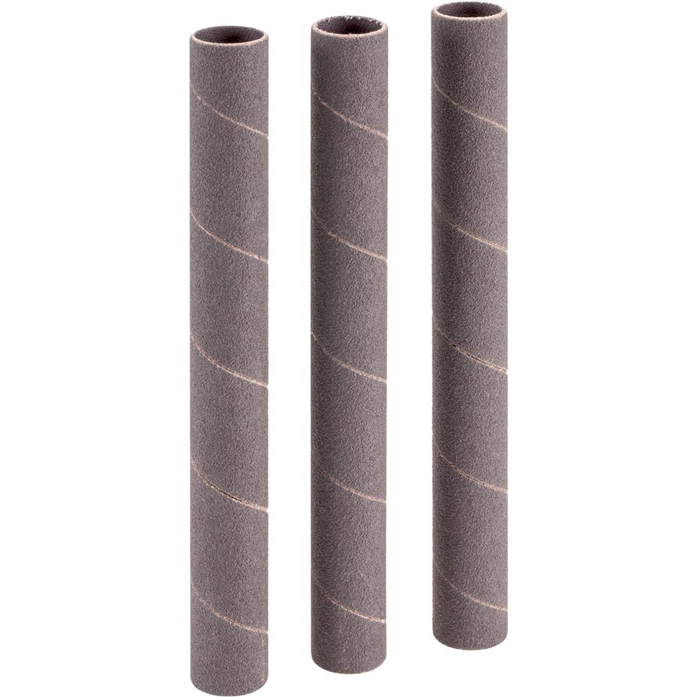 5/8" Dia. x 6" A/O Hard Sanding Sleeve, 100 Grit, 3 pk.