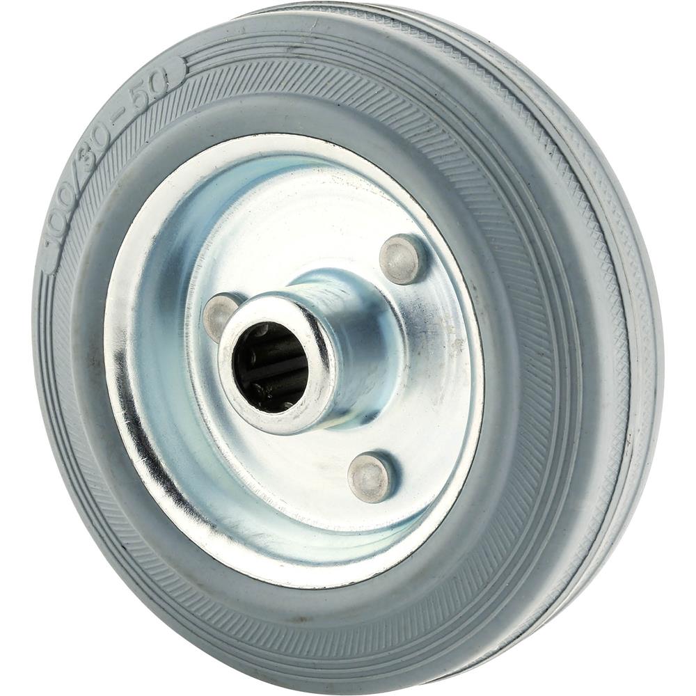 4" Gray Rubber Tire