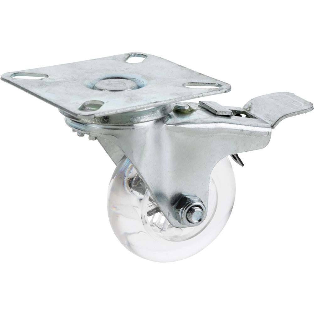 2" Non-Marring Swivel Caster, Plate Mount with Lock