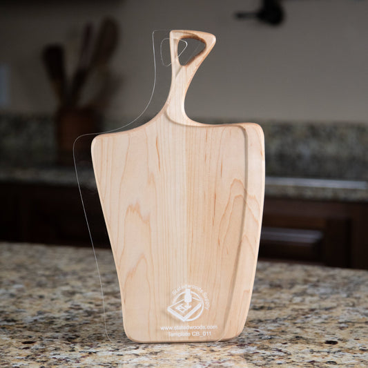 Organic Shape Cutting Board or Charcuterie Board Acrylic Router Template
