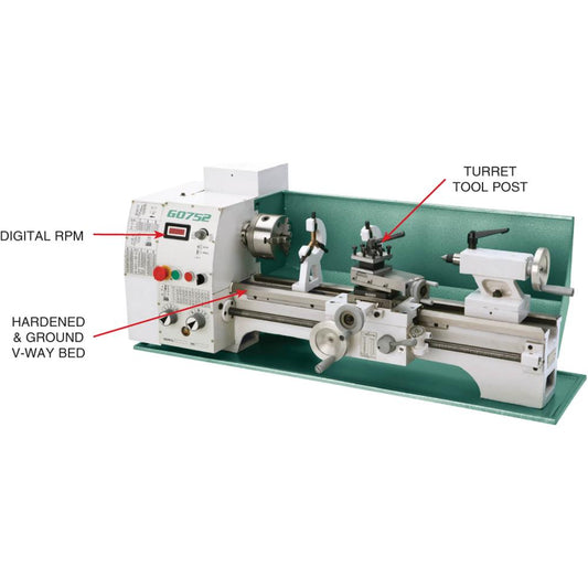 10" x 22" Variable-Speed Metal Lathe