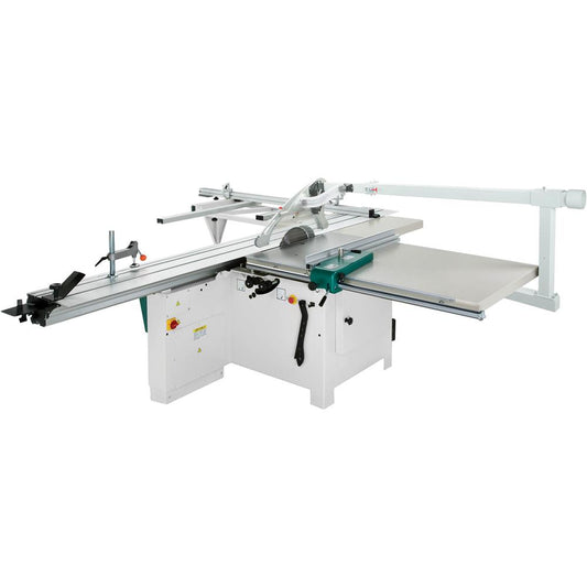 14" 10 HP 3-Phase Sliding Table Saw with 124" Cutting Capacity