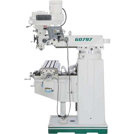 10" x 50" 3 HP Variable-Speed Vertical Mill with Power Feed and DRO