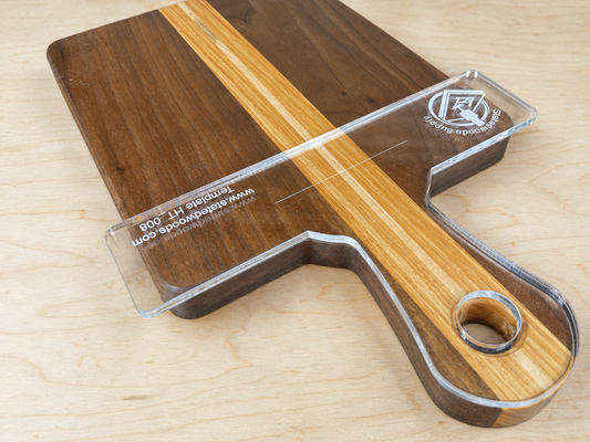 Natural Shaped Cutting Board or Charcuterie Board Handle Acrylic Router Template
