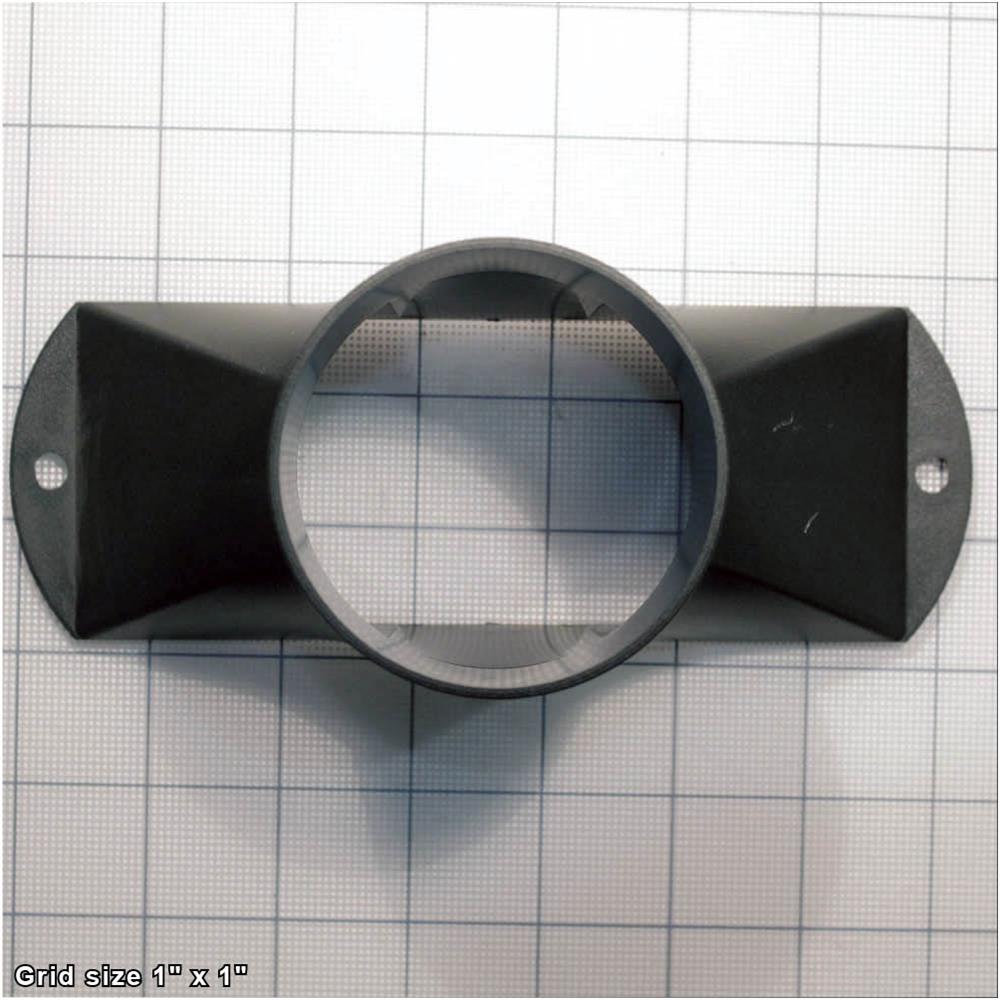 BLADE SHROUD DUST PORT