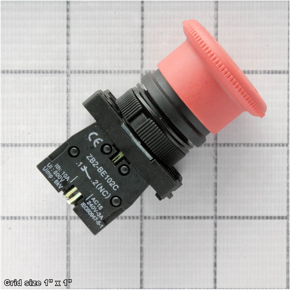 E-STOP BUTTON TELE ZB2-BE102C