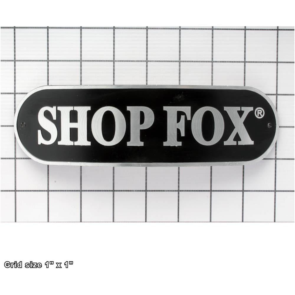 CURVED SHOP FOX NAME PLATE