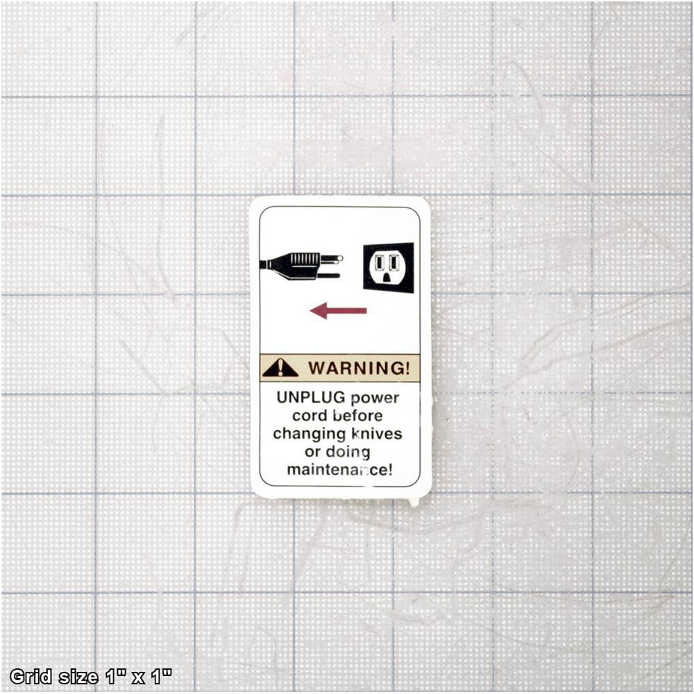 UNPLUG JOINTER LABEL