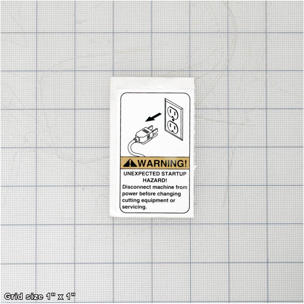 UNPLUG MACHINE LABEL