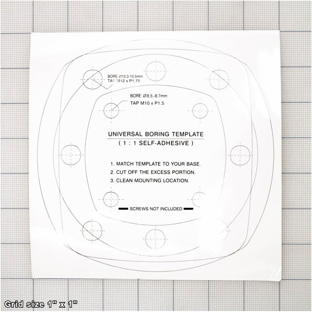 MOUNTING TEMPLATE STICKER