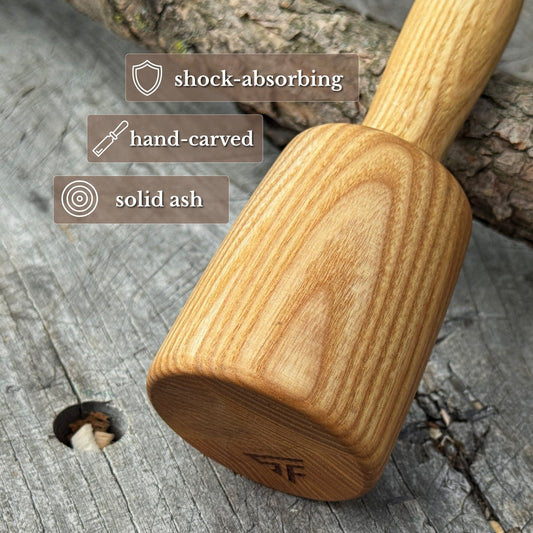 Quiet 7 oz. Wooden Mallet (Mallet Tool)