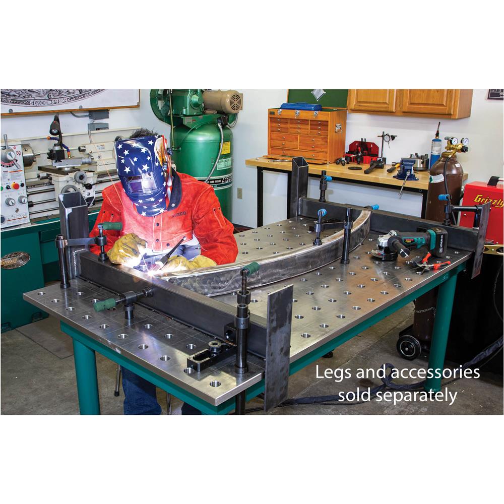 79" x 39" Nitride-Coated Welding Tabletop