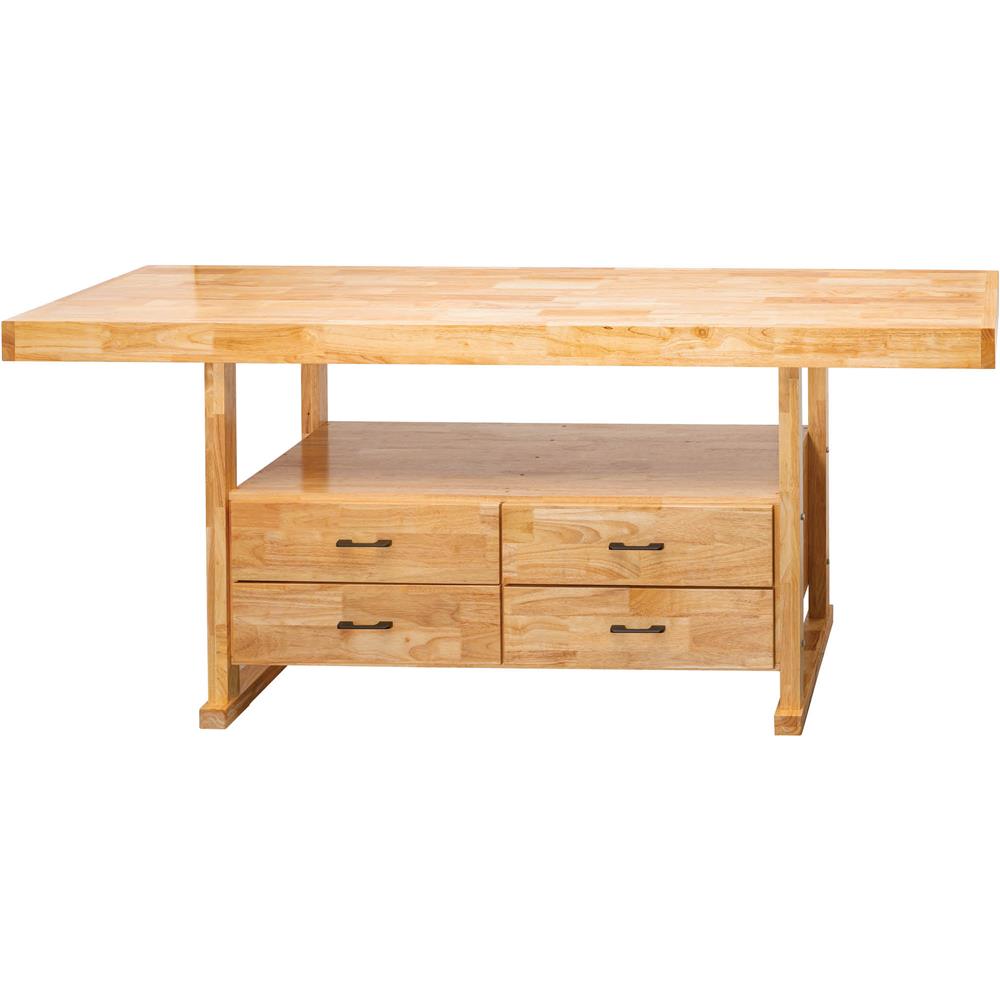 84" 4-Drawer Butcher Block Workbench