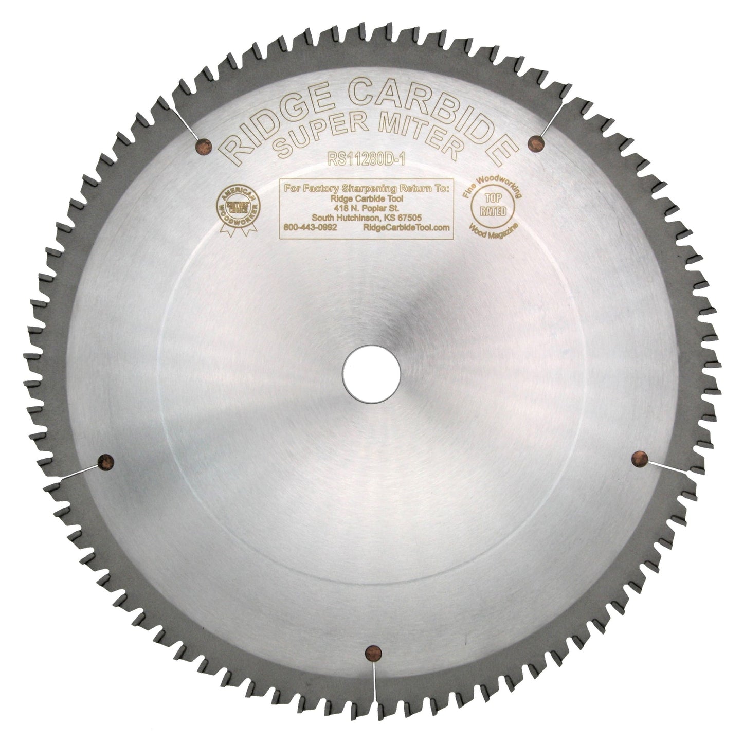 Ridge Carbide 12" X 80 AR 4+1 -2 HK .080 / .110" RS1000 SUPER MITER THIN KERF