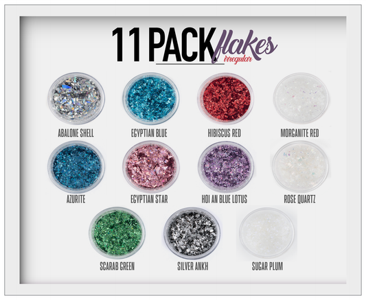 11 Color Irregular Flakes Variety Pack Set - Norfolk Wood Shop