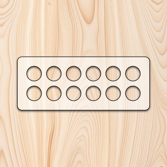 Platform Egg Tray Acrylic Router Template