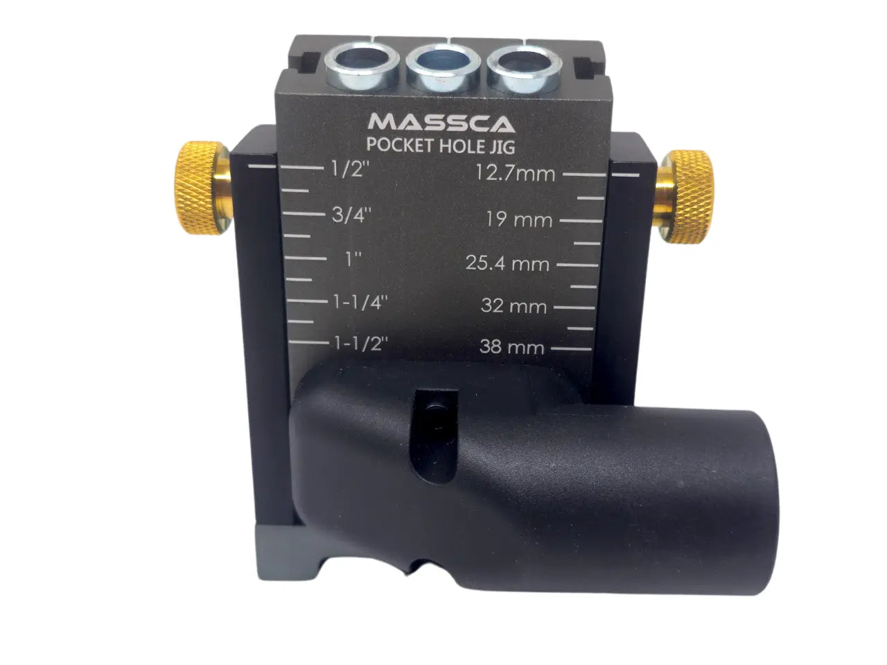 Massca M1 Aluminum Pocket Hole Jig System  (Upgraded Triple Pilot Hole )