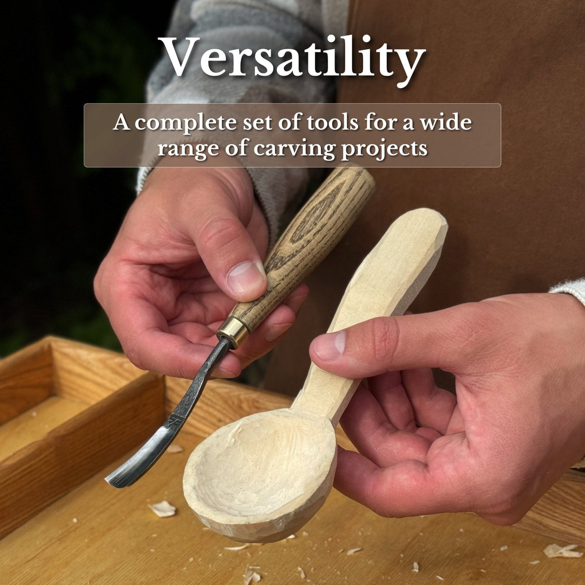 2-Piece Wood Carving Set