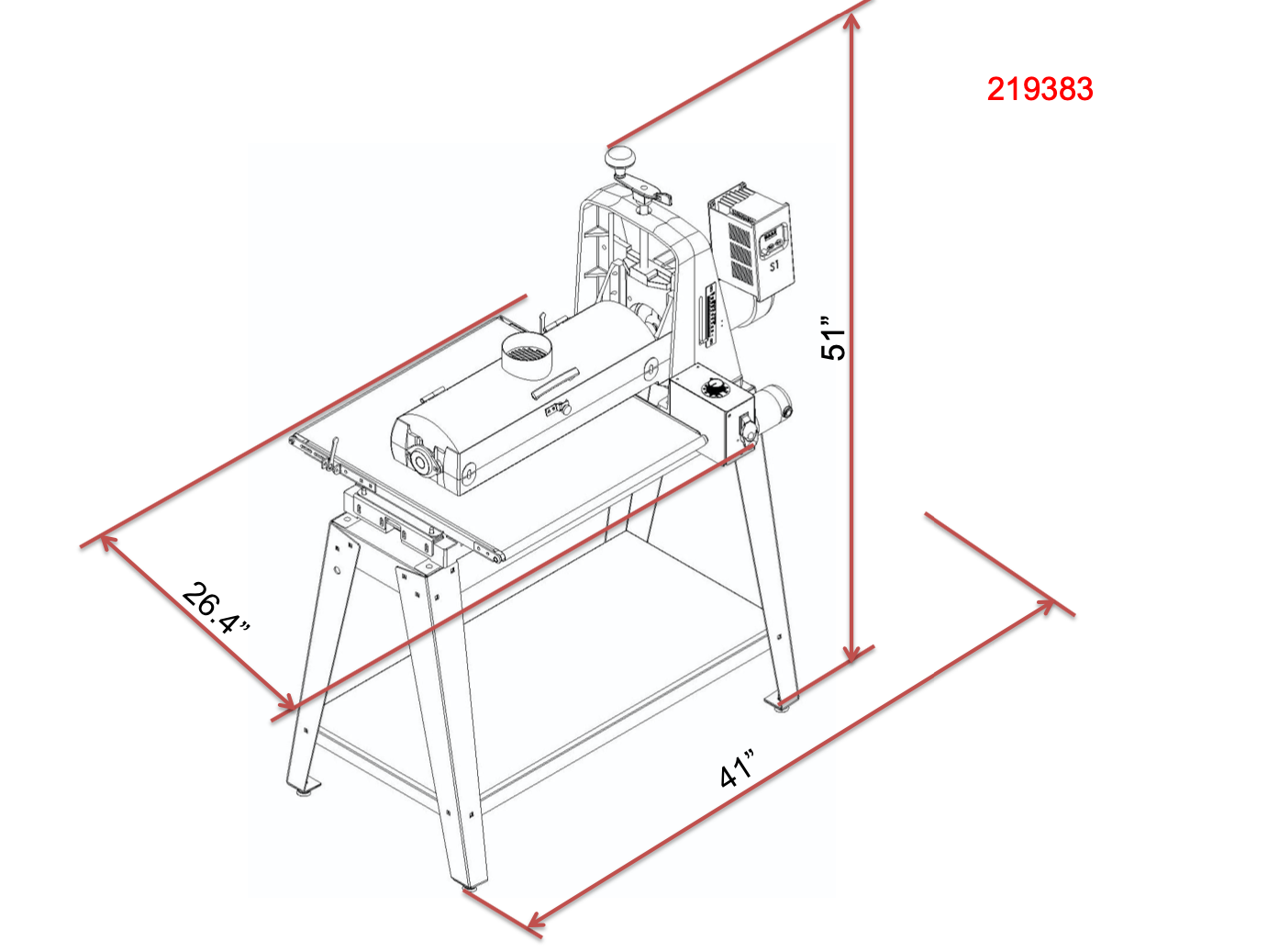 19-38 BRUSH|DRUM COMBO SANDER