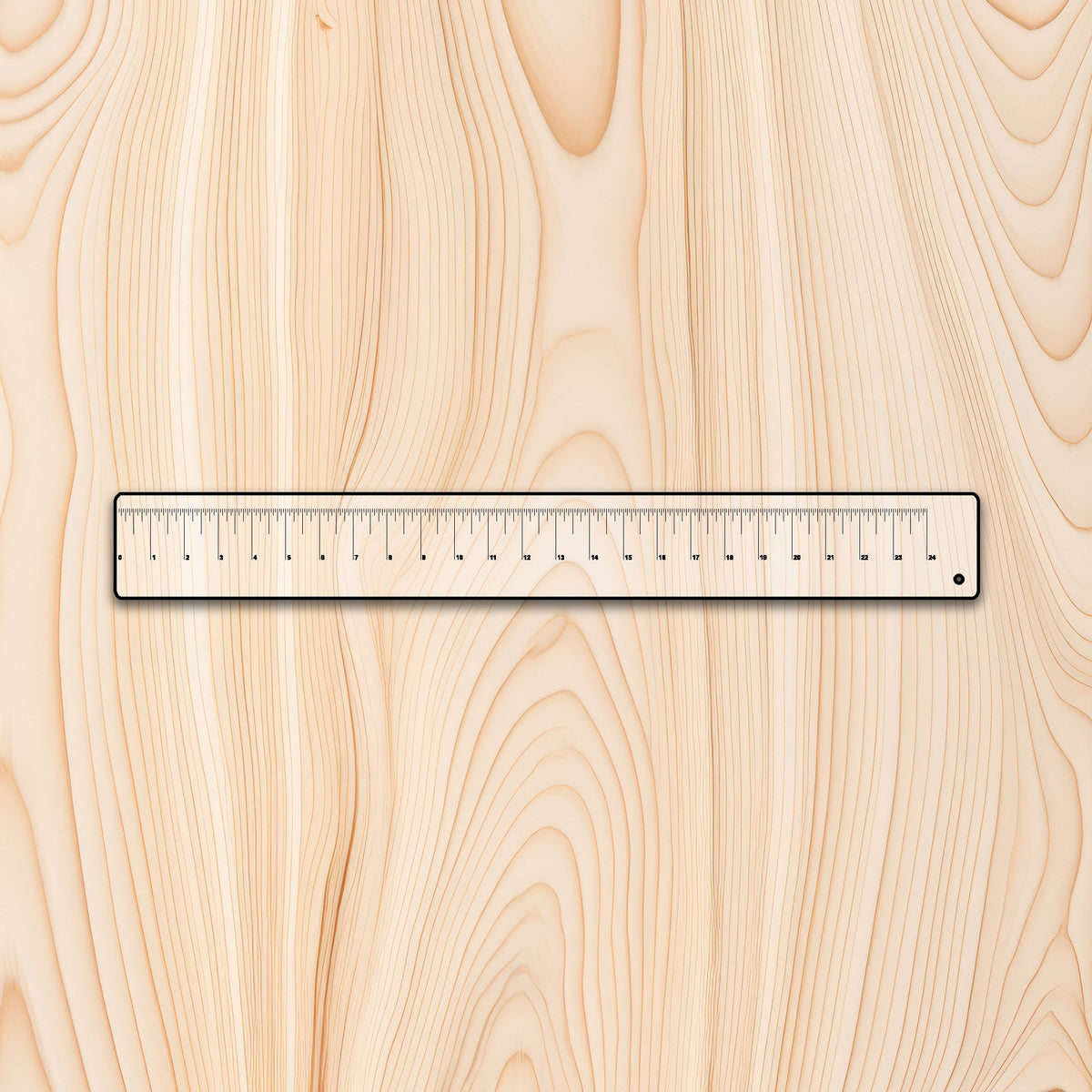 24" Clear Acrylic Measuring Ruler