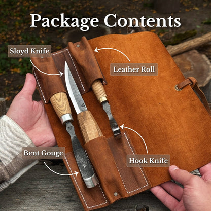 3-Piece Spoon Carving Tool Set