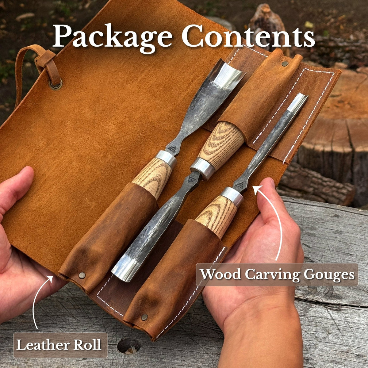 3-Piece Straight Rounded Chisel Set