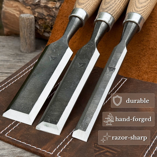 3-Piece Wood Carving Chisel Set