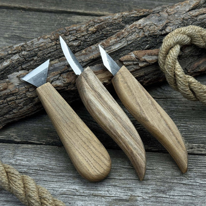 3-Piece Wood Carving Knife Set