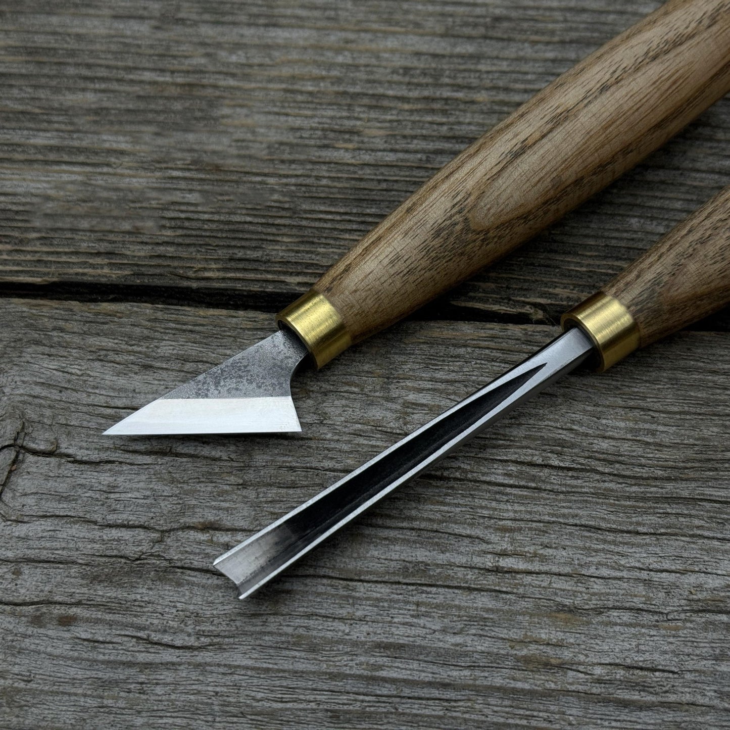 3-Piece Wood Carving Tool Set with Leather Case