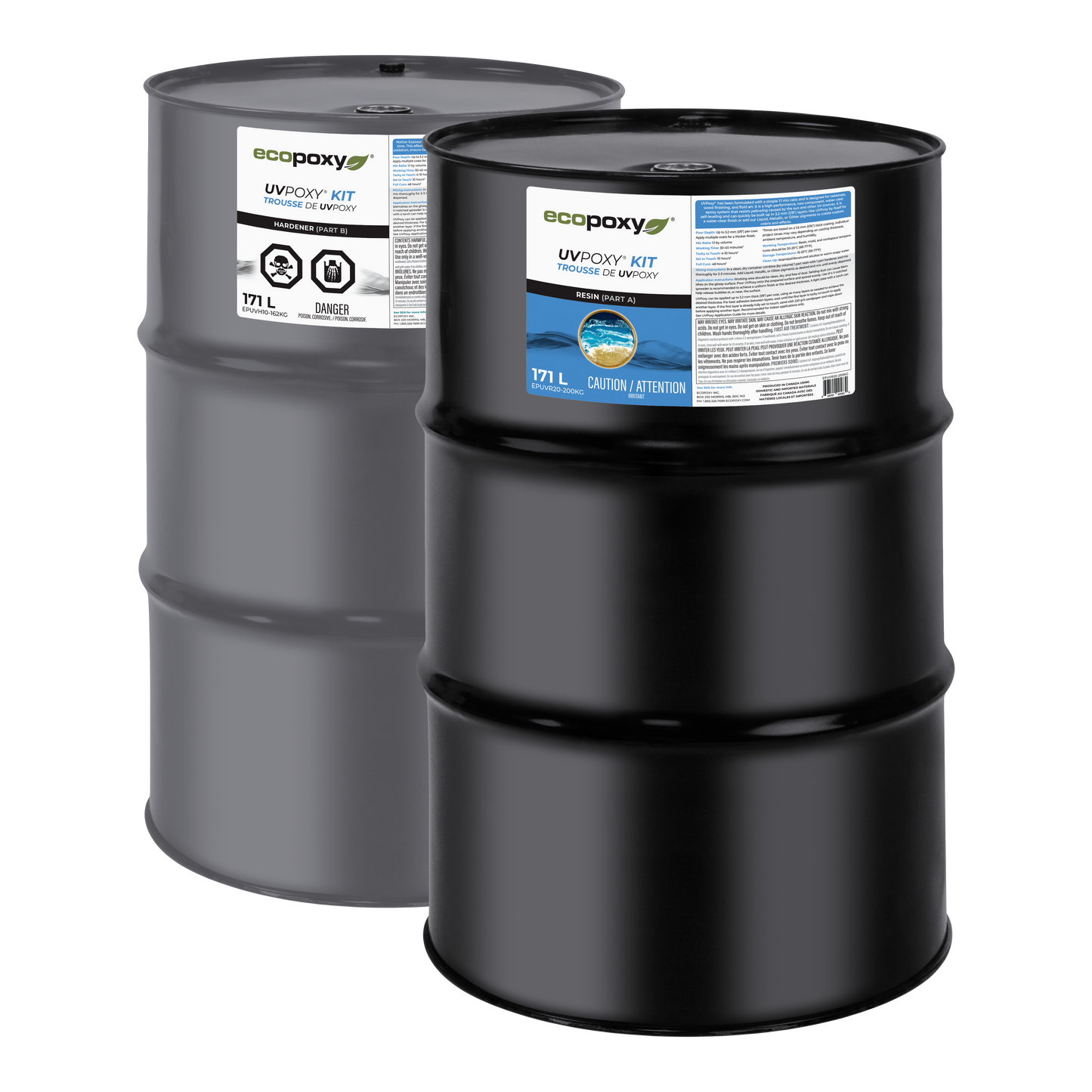 Bulk UVPoxy epoxy drums