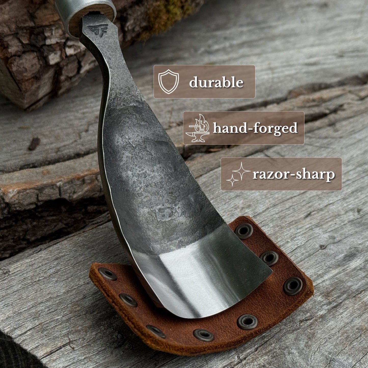 Curved Bowl Gouge, 10 - 45 mm (0.4 - 1.8 inches)