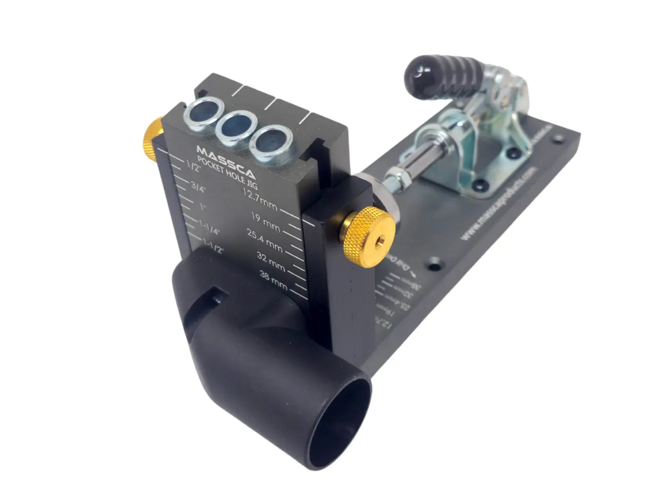 Massca M1 Aluminum Pocket Hole Jig System  (Upgraded Triple Pilot Hole )