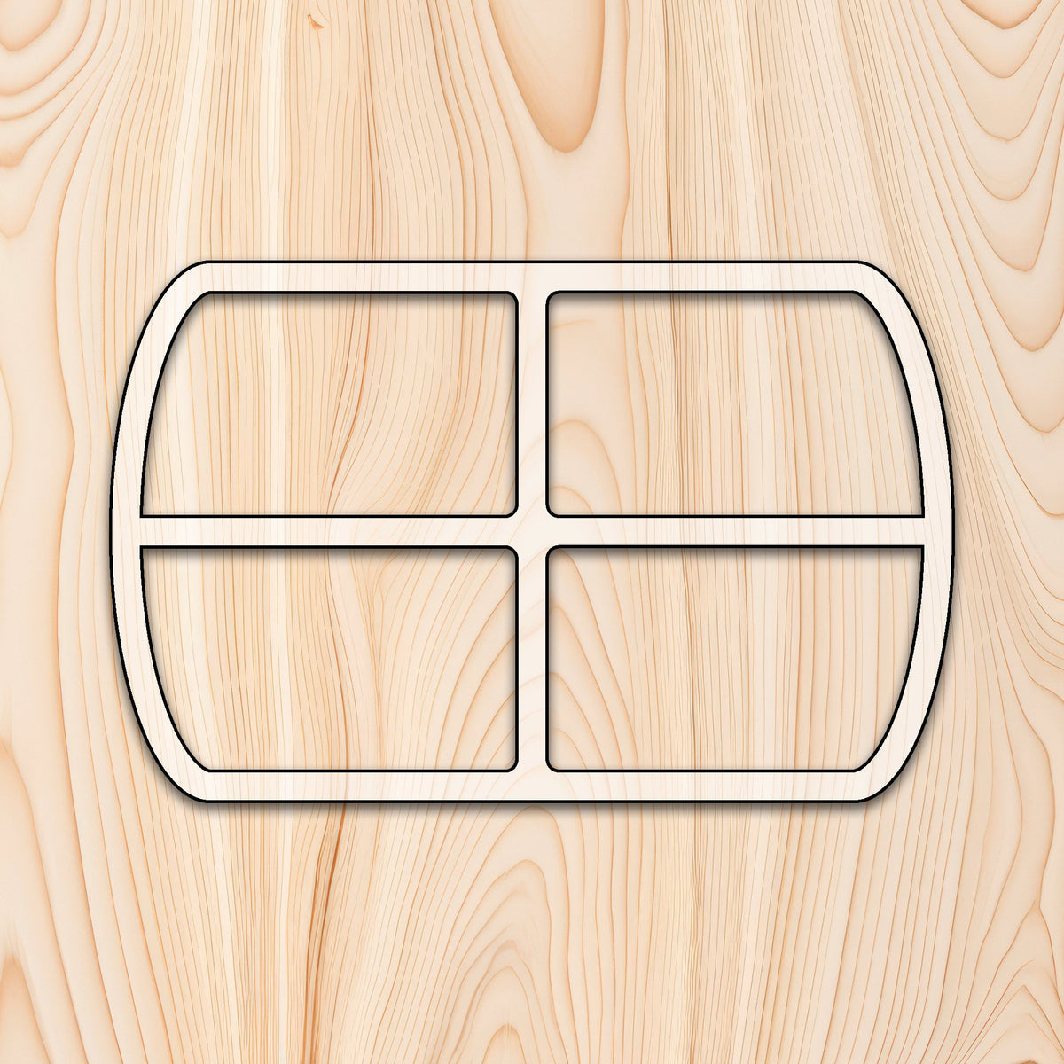 4 Rectangle Tray Acrylic Router Template
