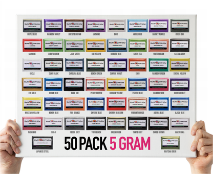 50 Color Pigment Powder Variety Pack Set 3