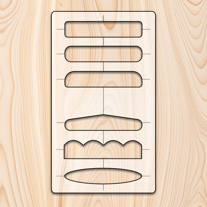6-in-1 Handle Acrylic Template