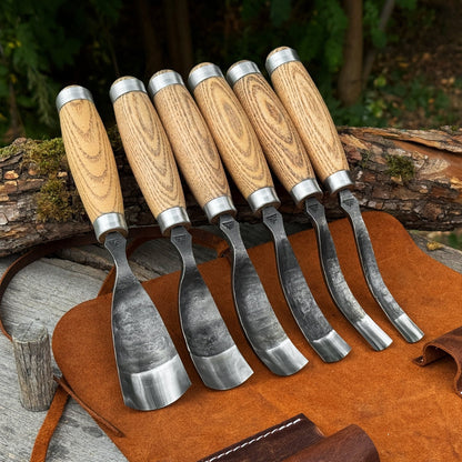 6-Piece Long Bent Gouge Set