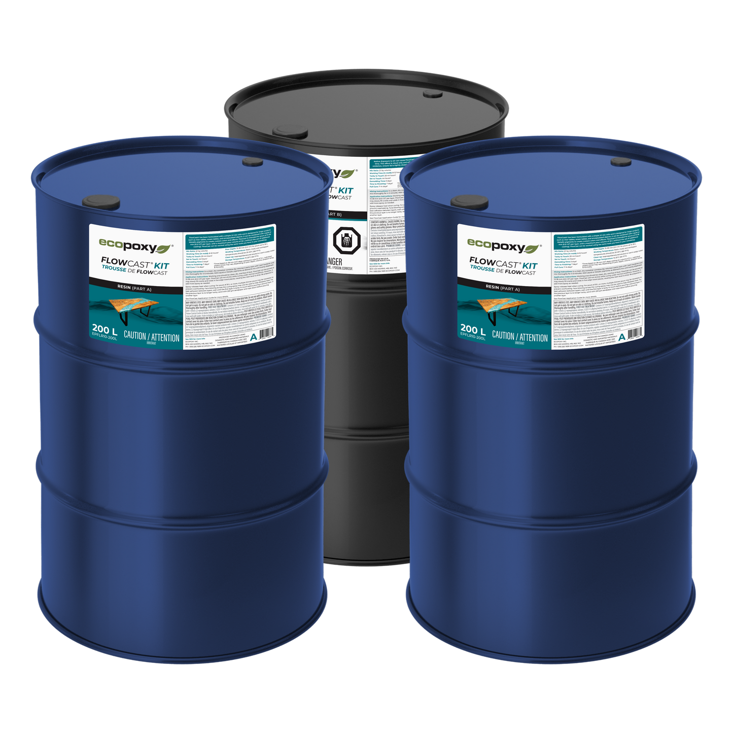 flowcast bulk epoxy drums